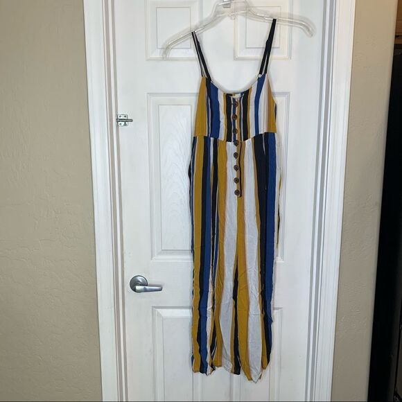 Urban Outfitters Tootsie Button-Down Cropped Jumpsuit Size Small - Picture 5 of 14